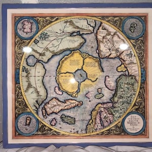 Flat Earth Map Polar Azimuthal Equidistant Projection 1943 Wwii Poster 20x30 34864293
