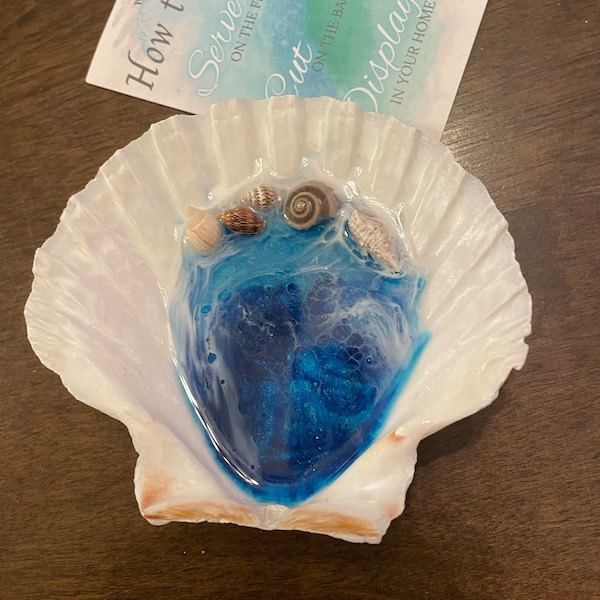 Made in Hawaii Ocean Shell Ring Dish | Jewelry Dish Maui Made | Beach ...
