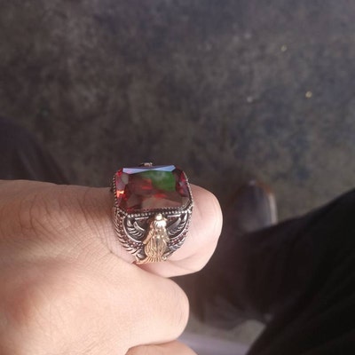 Coiled Serpent & Onyx Ring