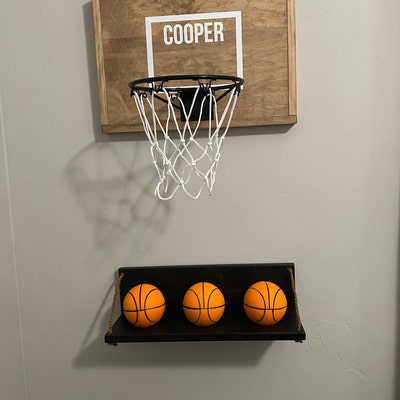 Wood Basketball Goal, Groomsmen Gift, Rustic Basketball Hoop, Mini ...