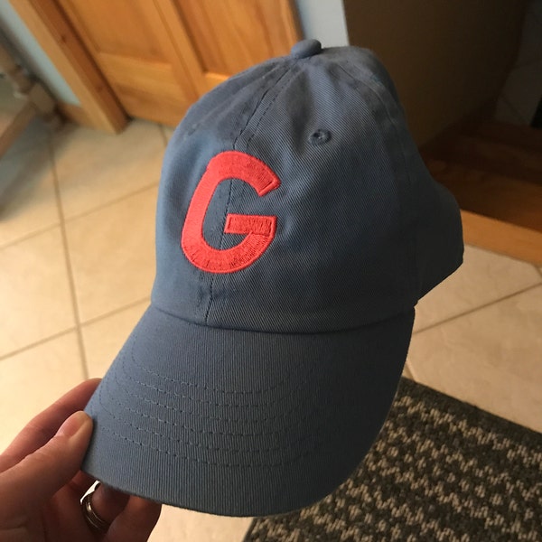TODDLER Initial Monogram Baseball Cap - Custom Color Hat and Embroidery ...