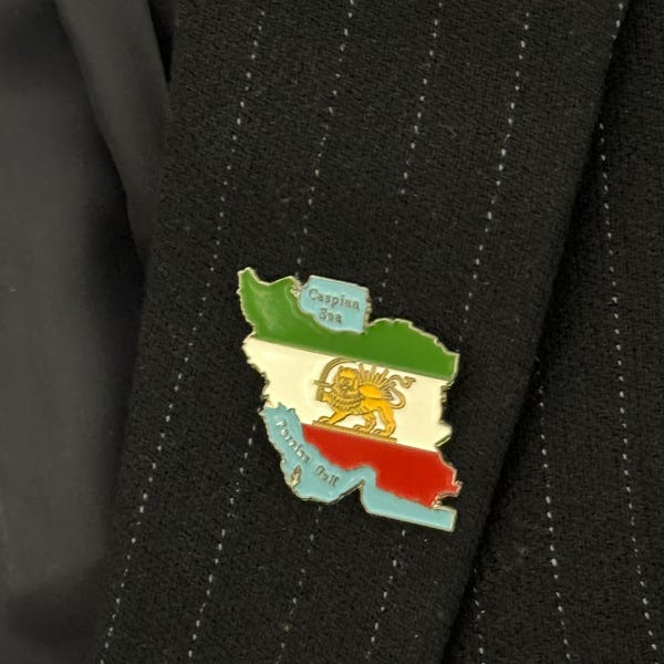 Iran Flag Pin - Persian Pin - Shir O Khorshid - Enamel - Etsy