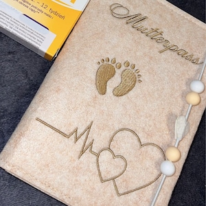 Produktbild von PAPERKIDDO Mutterpasshülle Aus Kunstleder, Mutterpass Tasche Mit