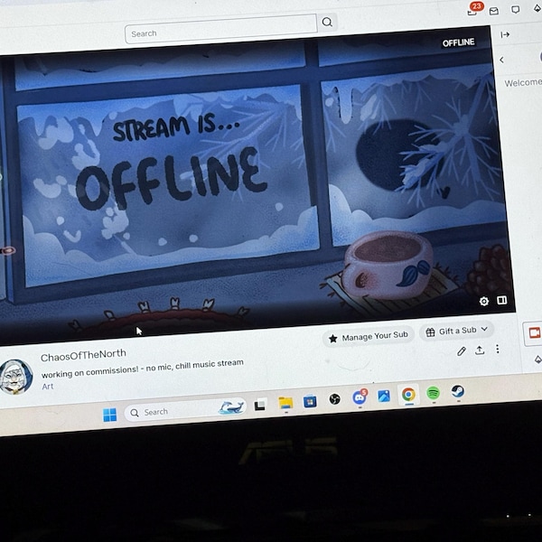 Winter Window Animated Stream Screens ・ Snow Night Cozy Views ・ Offline ...