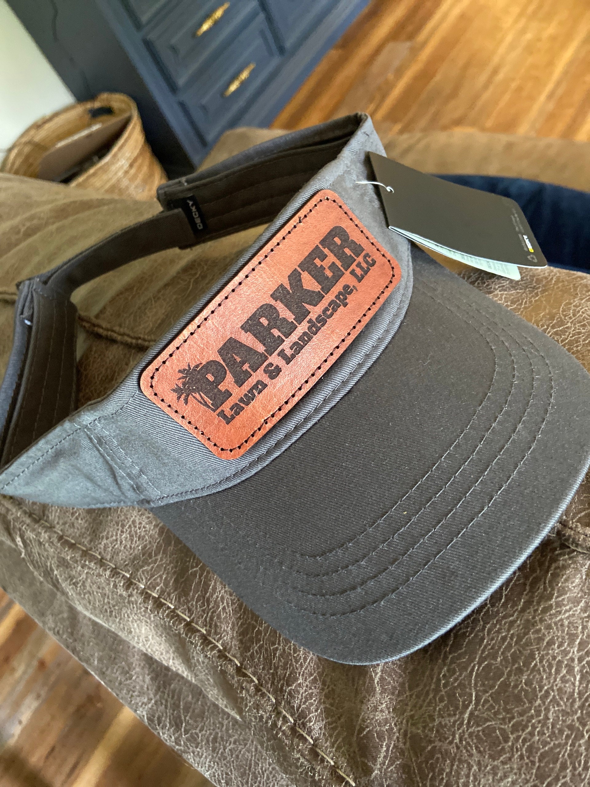 4 x 1.75 Rectangle Leather Patch Monogram Leather Patch Backpack