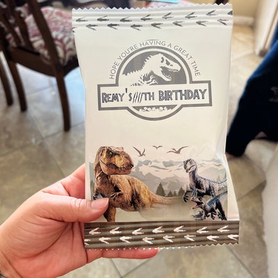 Jurassic World Thank You Tag Dinosaur Party Jurassic Park Editable Printable Canva - Etsy