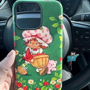 Cute Strawberry Shortcake Tough Phone Case - Durable Phone Cover, Protective Phone Case, Fruit Design Phone Case, Kawaii Phone Case, Unique