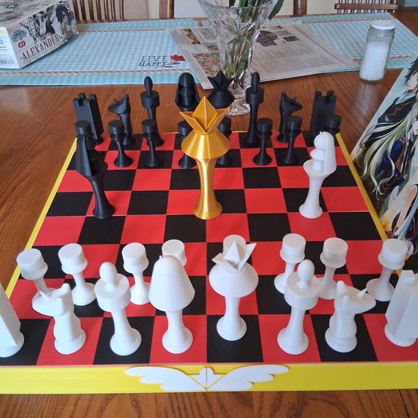 Full Chess Set - Code Geass Inspired - Etsy