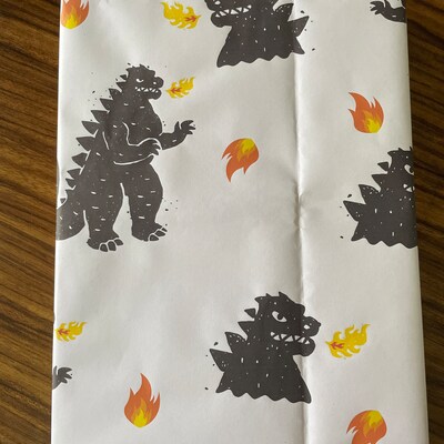 Bigfoot Sasquatch Believe Foot Print Wrapping Paper Roll - Cryptid Theme Gift Wrap