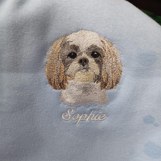 シーズー犬の機械刺繍デザイン - Etsy 日本