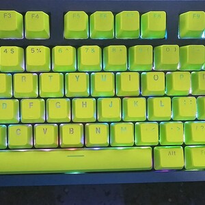 キーボード Maxkey Lime Keycap Set MAXKEY Lime SA Profile Doubleshot ABS Keycaps Set