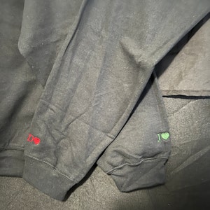 Custom Embroidered Initial Heart Sweatshirt Couple Shirt - Etsy