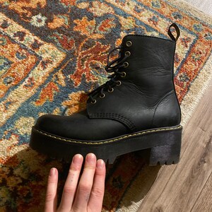 platform sneaker black suede leather