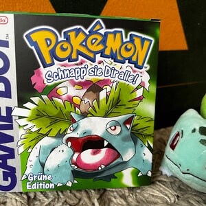 Pokemon Green Box for Game Boy Nintendo - 4 Regions - HQ