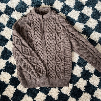 Ladies Aran Sweater Knitting Pattern Pdf Womens Cable Crew - Etsy UK