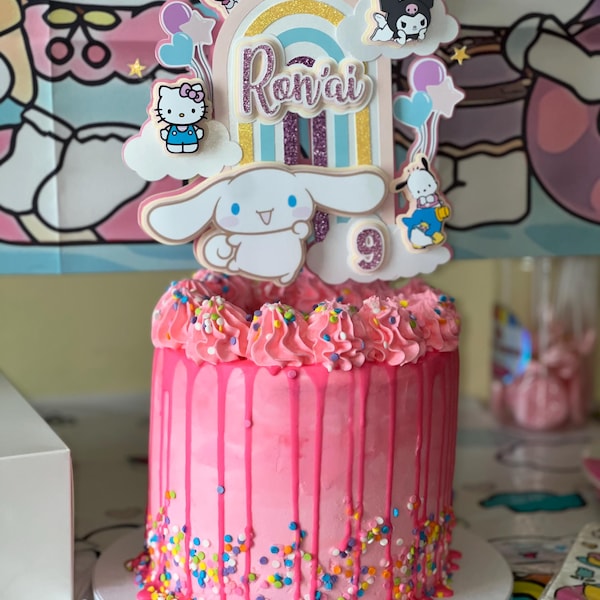 Adorno Para Tarta De Kitty Y Sus Amigos Decoración De Fiesta De Kitty