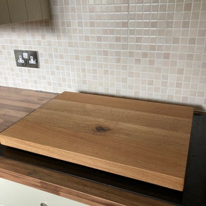 Planche à découper Anti-dérapante avec Rebord - 44x34x2 Planche en Bois Cuisine