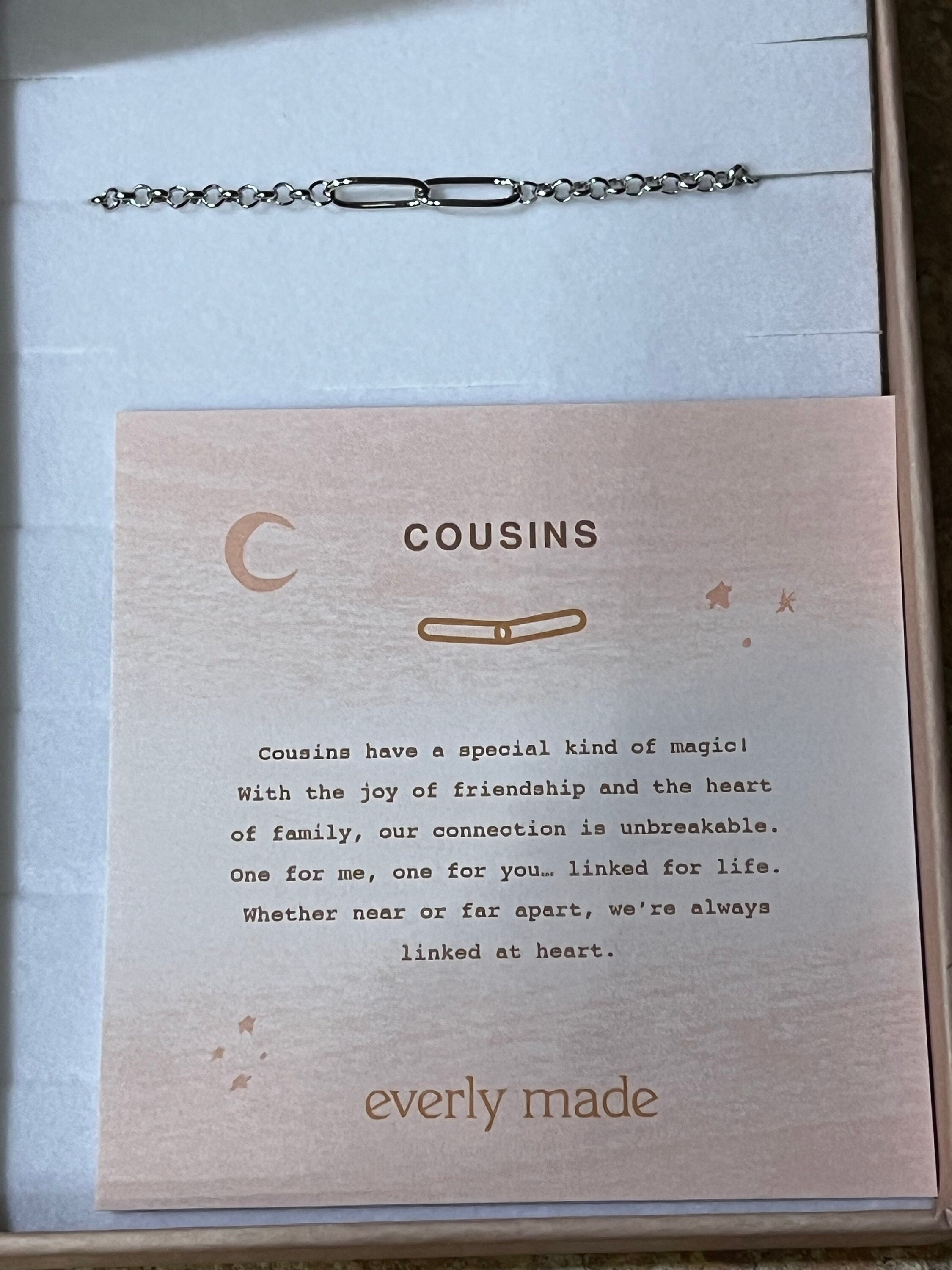 Cousins bracelets, cousins jewelry, cousins gift, matching bracelets, matching jewelry, friendship bracelets, LINKED