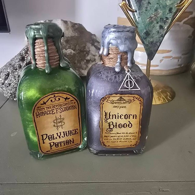 Unicorn Blood | Voldemort | Miniature Potion With Hand-written Label