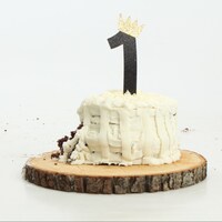 One Cake Topper With Crown Where the Wild Things Are Number 1 Cake