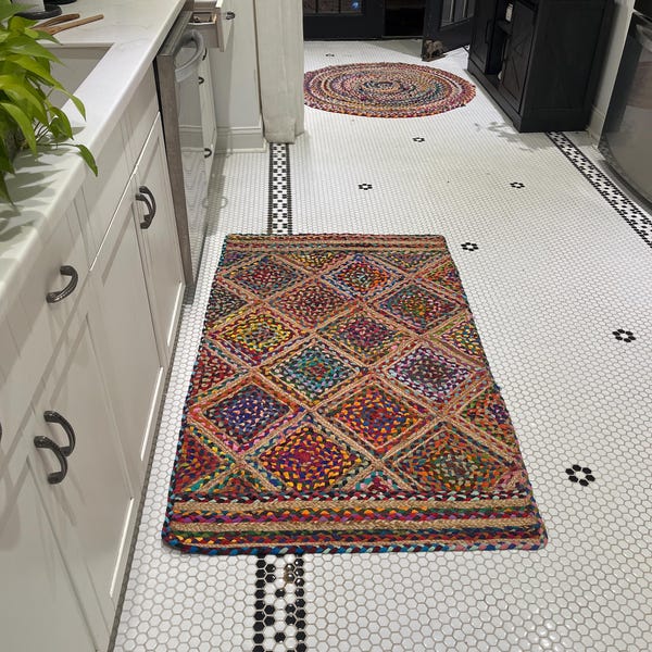 Rainbow Felted Custom Shag Rug, Premium Wool, Multi Coloured, Funky ...