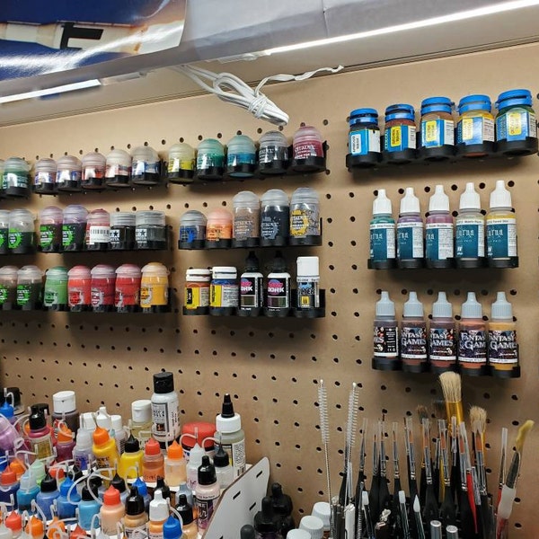 Hobby Storage - Dropper Bottle Acrylic Paint Racks Holders for Peg ...