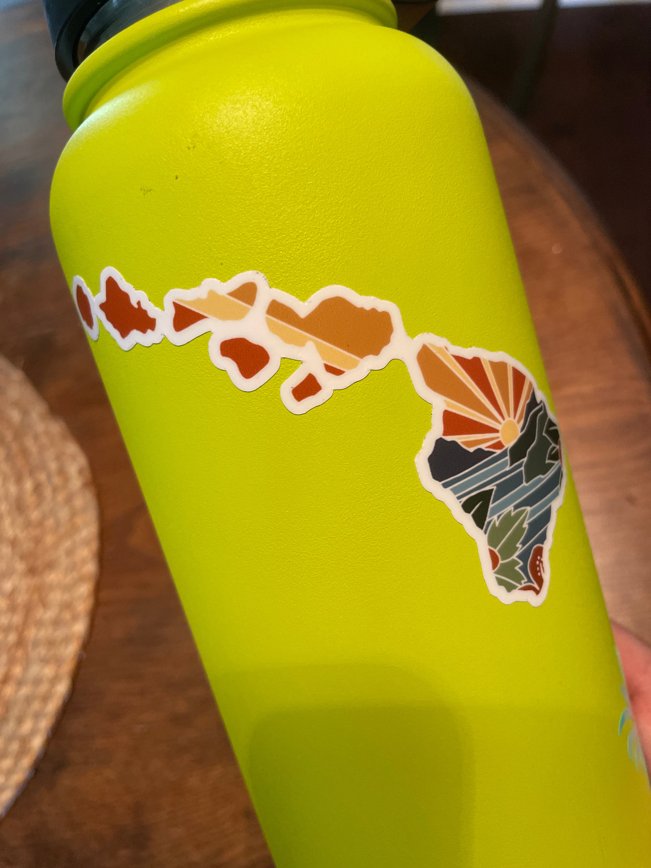 Hawaii Durable Sticker | High Quality Bumper Sticker | United States Vinyl Decal | Weatherproof Sticker | Water Bottle Sticker | 4&quot;