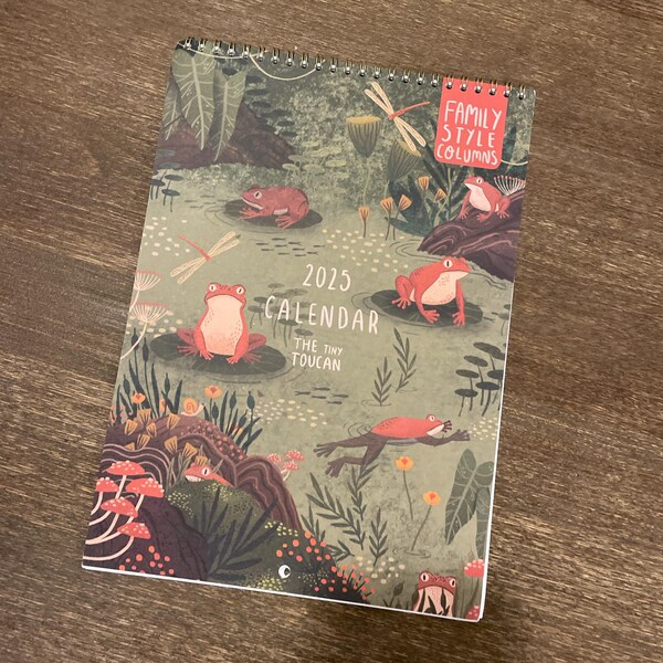 2025 Calendar A4 Illustrated Wall Calendar. Cottagecore. Mushrooms ...