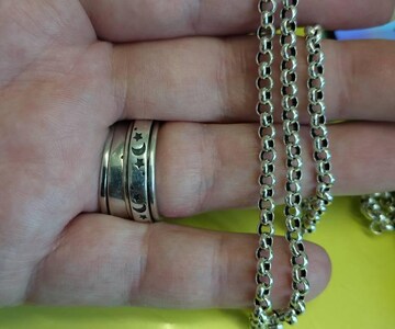 Sterling Silver Split Ring, Key Ring, 925 Silver Split Ring, 20mm Split Ring for Key Chains