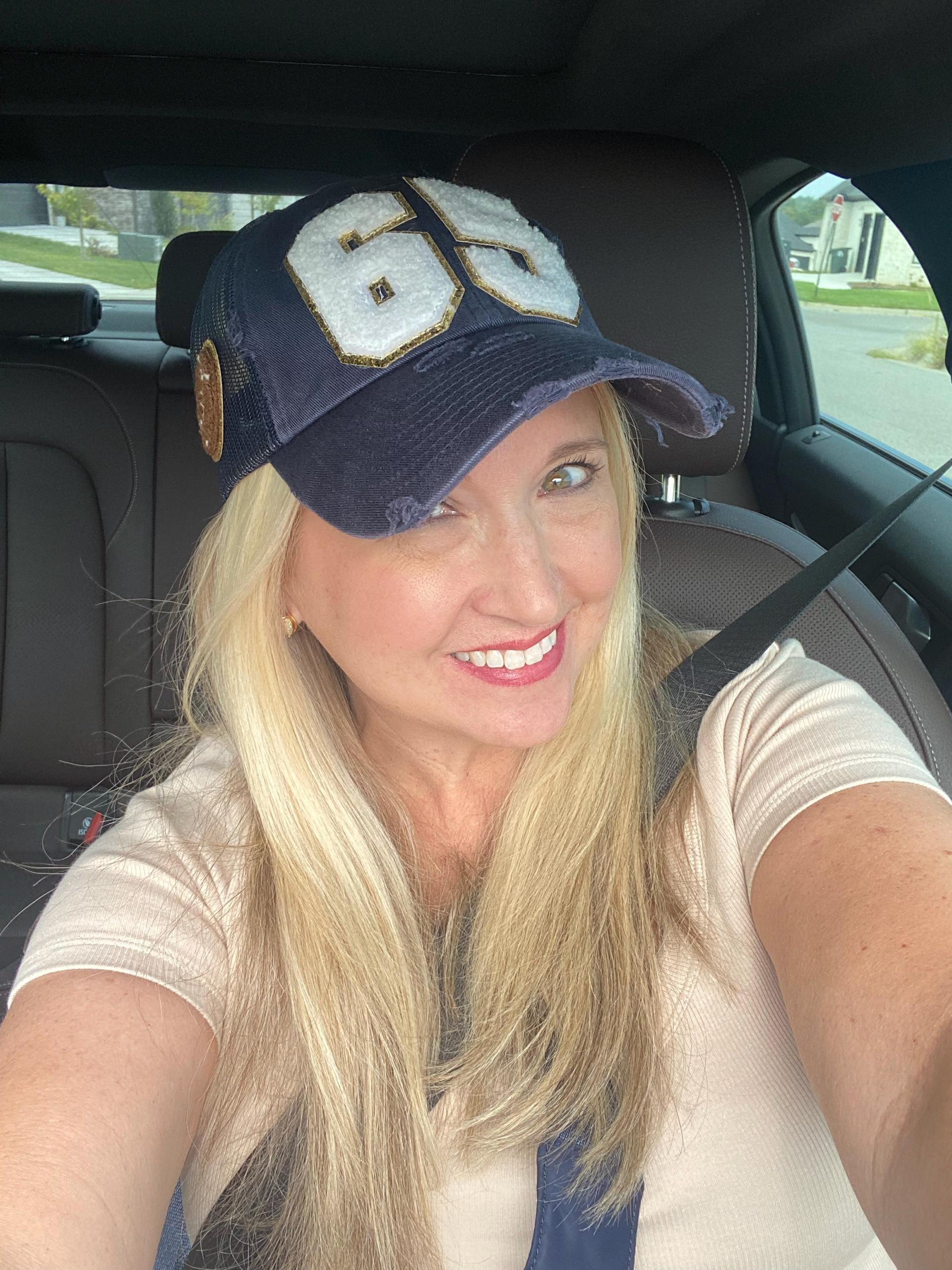 Custom Football Mom Number Hat  - Number Patch Hat - Game Day Varsity Number Hat - Football Mom Gift,