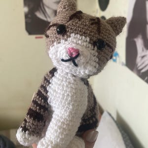三毛猫のあみぐるみ編み図｜リアルな子猫のPDFおもちゃデコレーション