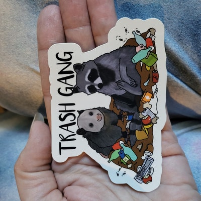 Ghost Raccoon Sticker, Halloween Spooky Vinyl, Cute Car Decal, Trick or ...