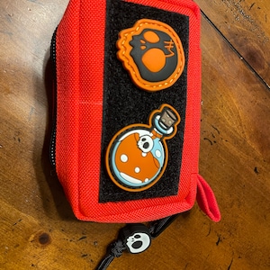 Mini EDC Organizer Pouch Blaze Orange Cordura Nylon Ranger Eye