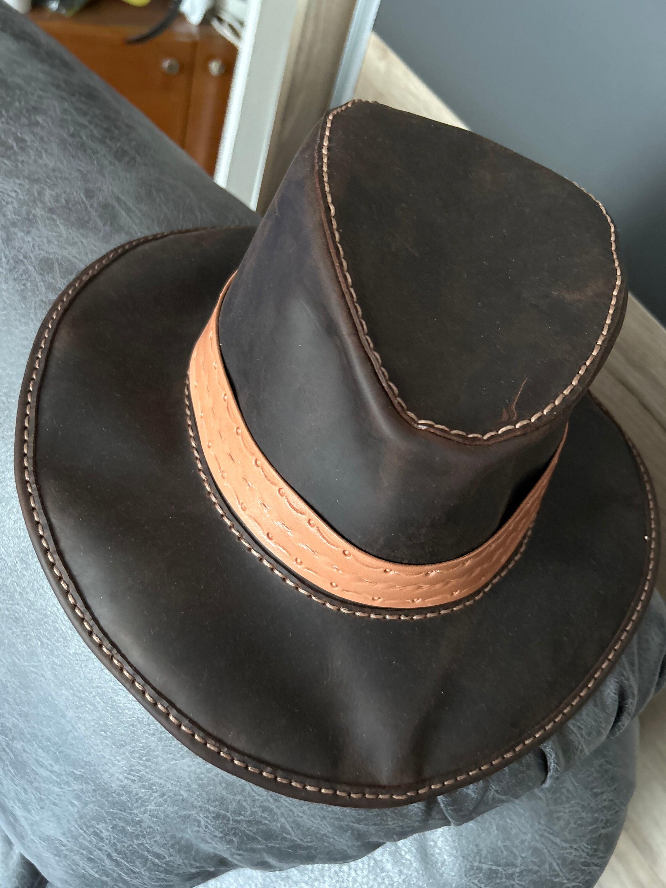 Leather Hat Pattern - DIY Pattern - Hat DIY - Pdf Download - Hat ...