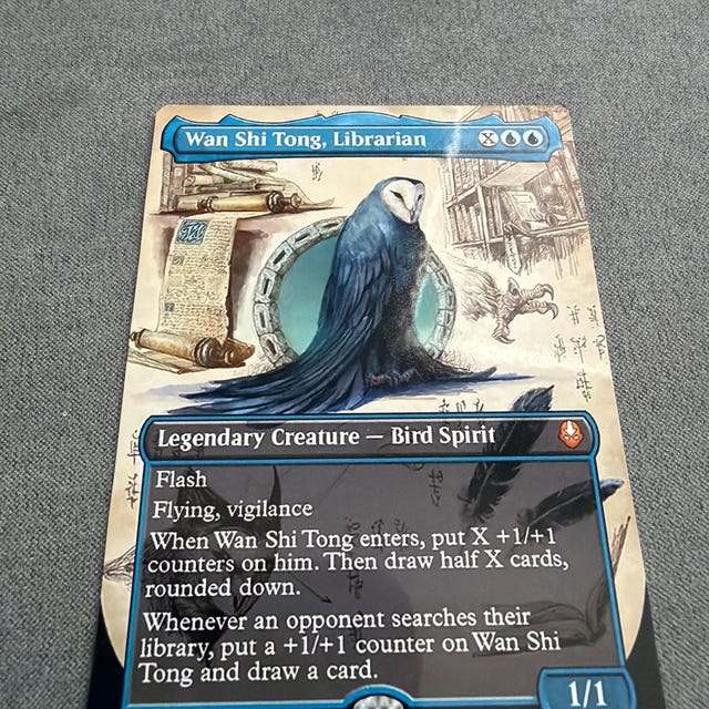 Magic the Gathering Proxy Card: Wan Shi Tong, Librarian - Etsy
