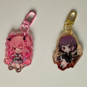 ★BLACKPURPLE★ Eternal Love Keyring Eternal Love KeyringBla Nightcord at 25:00 Keychains / 25-ji Acrylic Charms Pjsekai