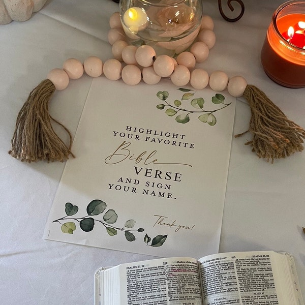Highlight Your Favorite Bible Verse and Sign Printable . Greenery ...