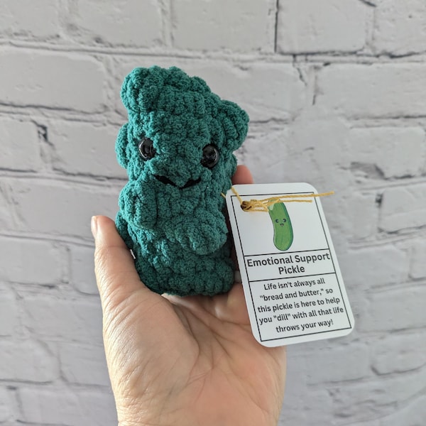 PRINTABLE Emotional Support Pickle Tags, Mini Pickle Pattern, Display ...