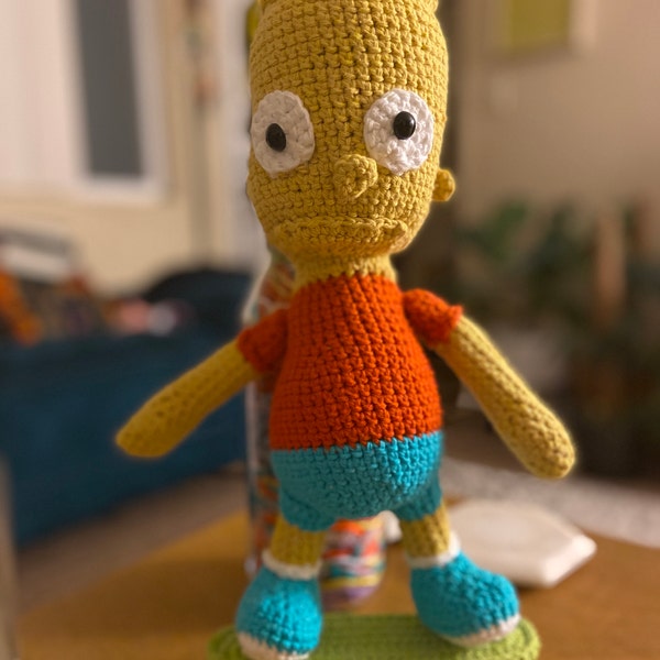 Amigurumi Crochet Pattern : Bart Simpson PDF File - Etsy