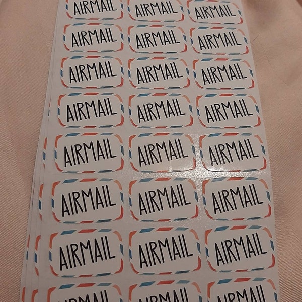 Posting Mail Sticker Airmail Stickers, Penpal Stickers, Postcrossing Stickers, Happy Mail ...