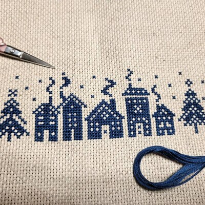 Christmas Cross Stitch Patterns Small Christmas Ornaments Bundle of