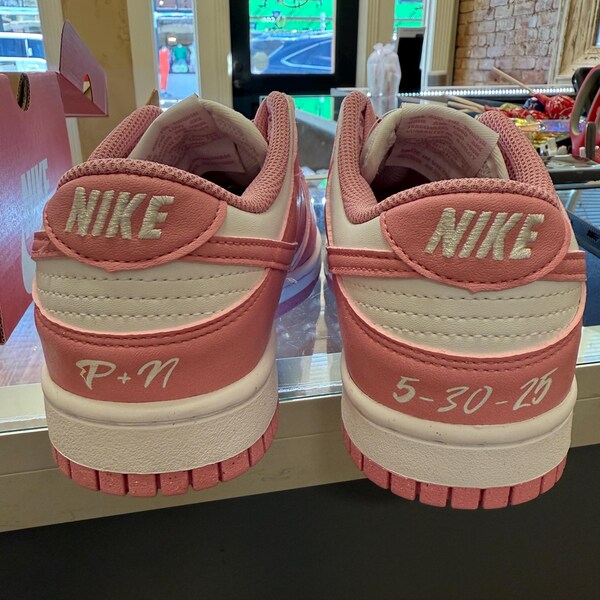 custom painted nike slides