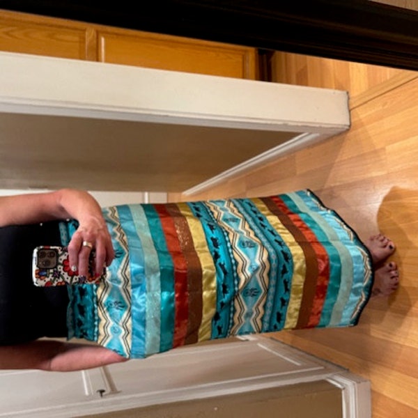 Black Cow Hyde Ribbon Skirt - Etsy