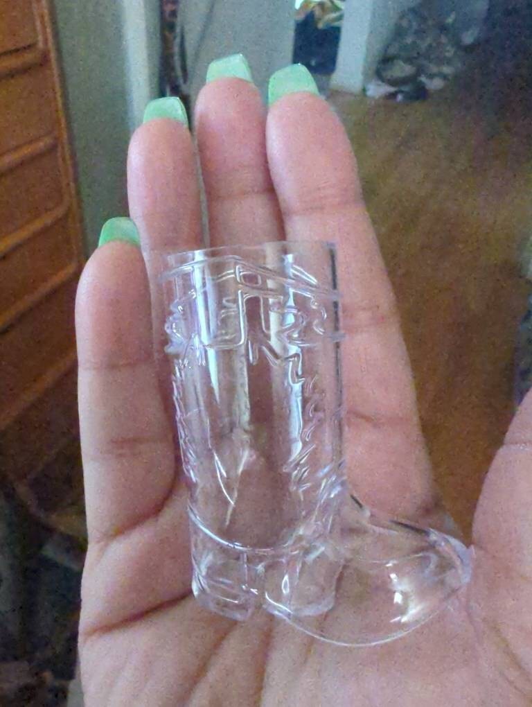Cowboy Boot Shot Glasses Bachelorette Last Rodeo Nashville Disco Cowgirl Personalized Cup Wedding Hoedown Plastic Party Favors Decorations