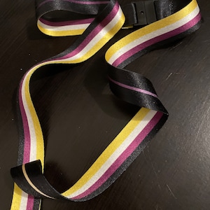 Non-binary Ribbon Pin Subtle Pride Flag Enamel LGBT LGBTQ - Etsy UK