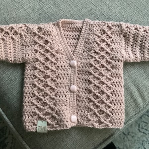 Crochet PATTERN Ethan Baby Cardigan Newborn 2 Years DK/8 - Etsy