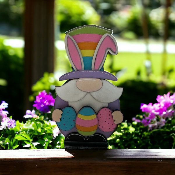 Bunny Gnome SVG File | Lucky | Laser Cut File | Glowforge | Easter ...