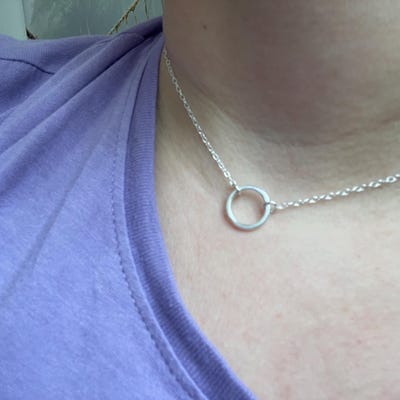 925 Sterling Silver Tiny Star Pendant Necklace – Plain Star Slide Pendant 6mm 16-18 Inch