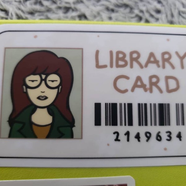 Daira Library Card Sticker, Boho Daira Library Card Sticker, Floral ...