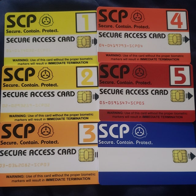 SCP Foundation Secure Access ID Cards Containment Breach current Version 